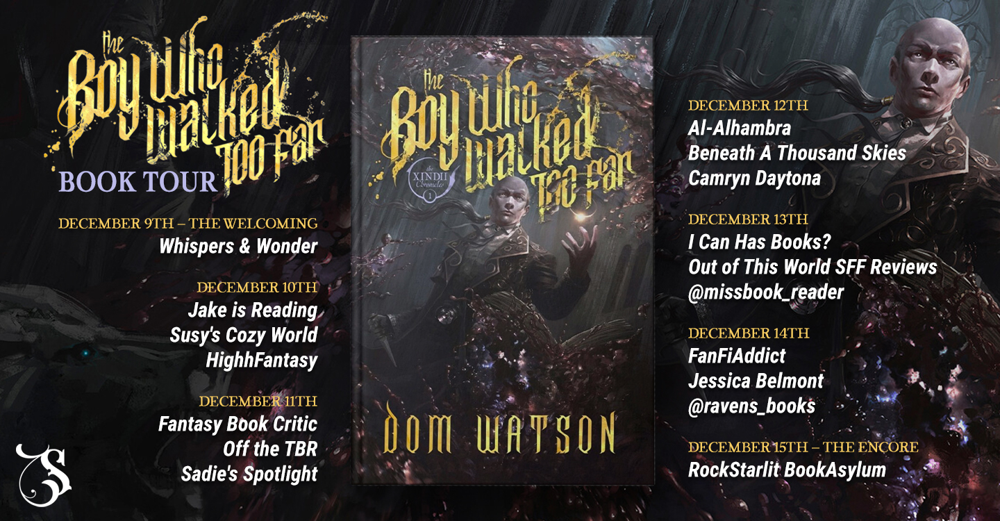 The Boy Who Walked Too Far by Dom Watson hosts banner