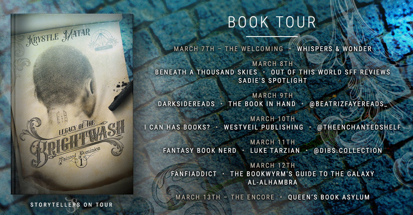 Legacy of the Brightwash by Krystle Matar tour hosts banner