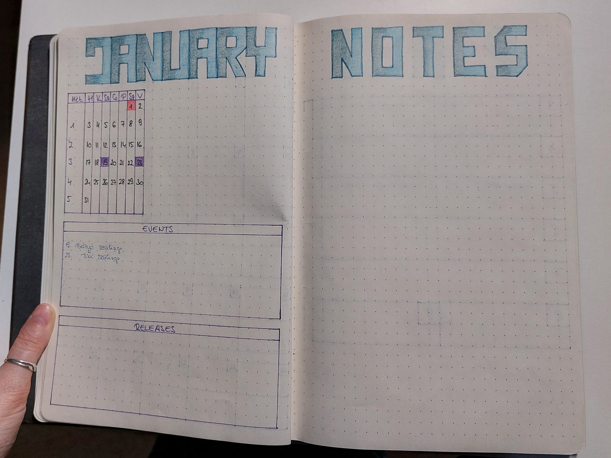 january and notes